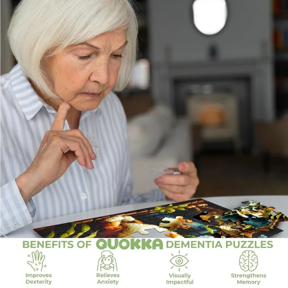 NIB Quokka Dementia Jigsaw Puzzles
Set of 3,Alzheimer's Aide,Lg Pcs,Animals - Picture 2 of 8